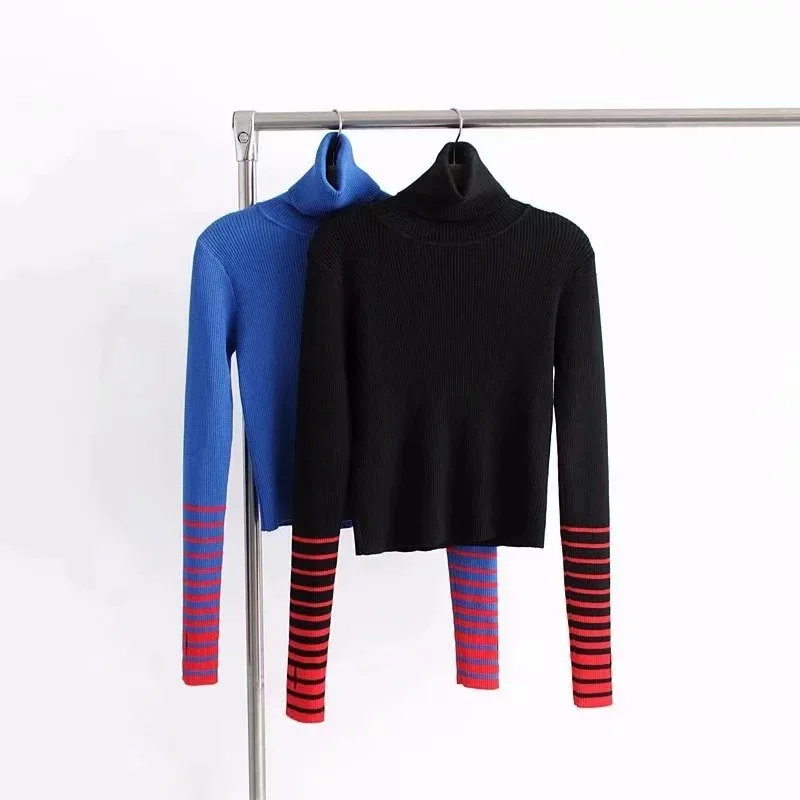 

2020 Autumn Winter Thick Sweater Women Knitted Ribbed Pullover Sweater Long Sleeve Turtleneck Slim Jumper Soft Warm bottoming