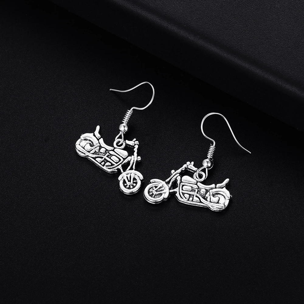 

Trendy Vintage Motorcycle Shape Dangle Earrings for Women Girl Retro Drop Earrings Cute Small Object Earring Jewelry Bijoux