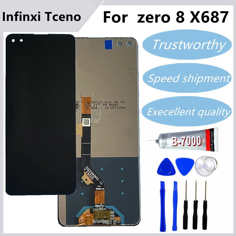 ЖК-дисплей 6 85 "для Infinix Zero 8 X687 сенсорный экран с дигитайзером