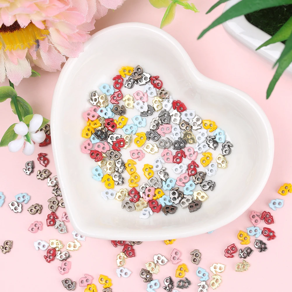 40 шт. маленькие милые пряжки для кроличьих пуговиц DIY кукла одежда маленькая