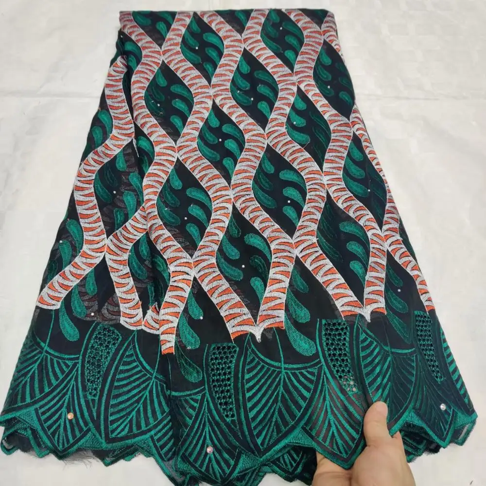 Новый дизайн швейцарская вуаль кружевная фиолетовая африканская ткань с камнями