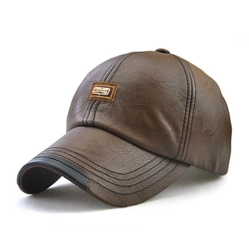 JAMONT Versatile Men Leather Baseball Cap | Аксессуары для одежды