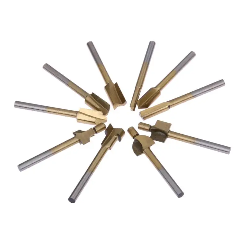 Фрезы по дереву с хвостовиком мини фрезы из быстрорежущей стали титановым