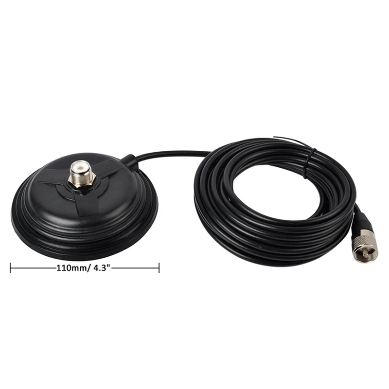 TC 110M CB/VHF/UHF/радиостанция HF Ham антенны магнитное крепление так что 239 соединение