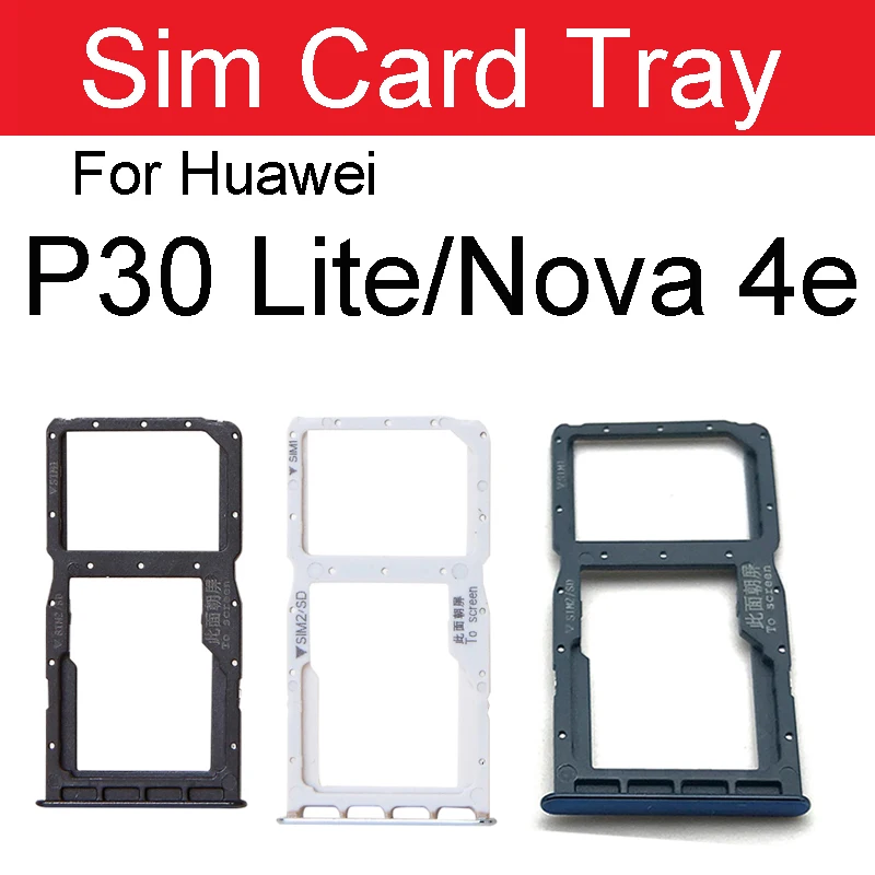 Адаптер для гнезда Micro SD/Sim-карты HuaWei P30 Pro Lite слот чтения Sim-карт разъем держатель