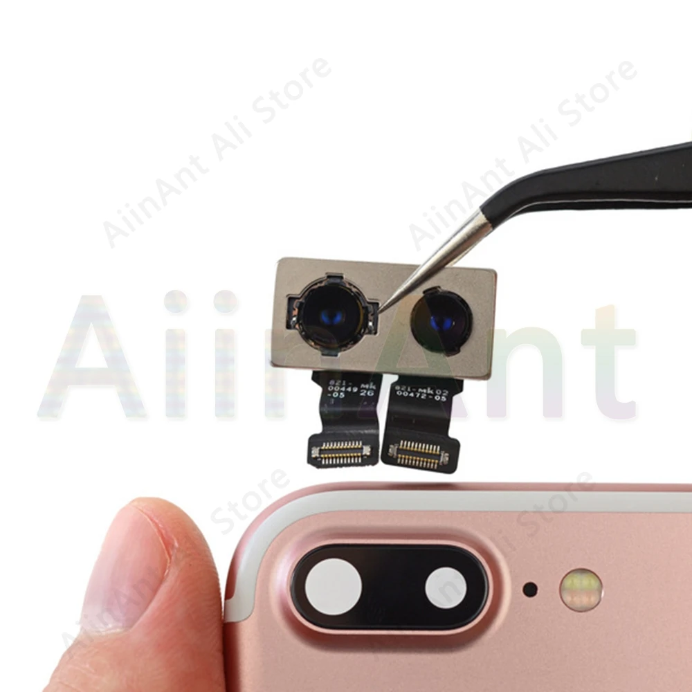 Оригинальная задняя камера для iPhone 7 8 Plus, Задняя Основная камера, гибкий кабель для iPhone X Xs Max XR, запчасти для ремонта