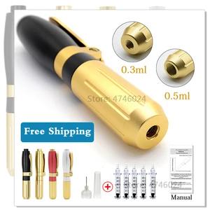 0,30,5 мл высокое давление Гиалуроновая кислота ручка высокая плотность металла для против морщин лифтинг губ гиалурон пистолет распылитель гиалуроновая ручка