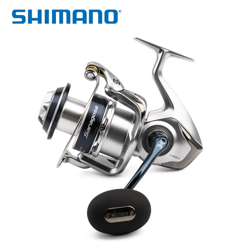 

New 2020 SHIMANO SARAGOSA SW Model 5000 6000 8000 Gear Ratio 10BB Reel Knob HAGANE & X-SHIP Saltwater Spinning Fishing Reel