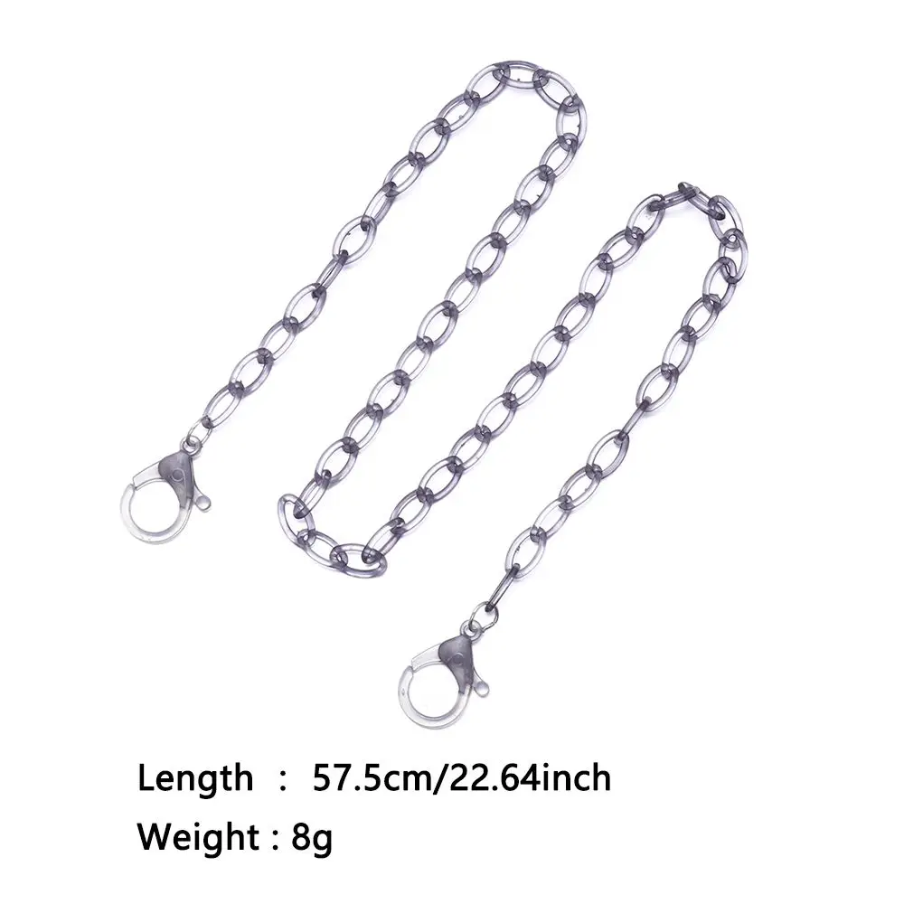 Цветной акриловый шнур для очков карамельные цвета шнурок с цепочкой защиты от