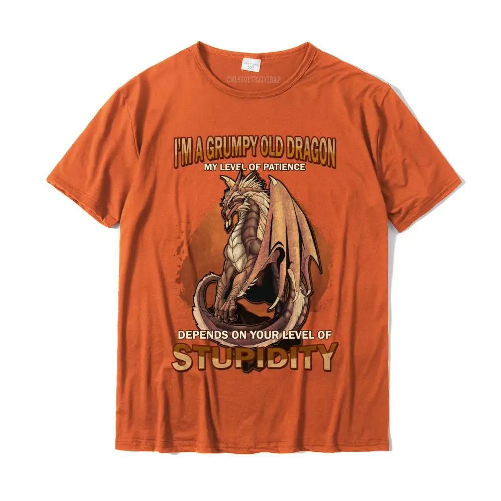 Футболка Grumpy с изображением старого дракона и терпения на глупости женская