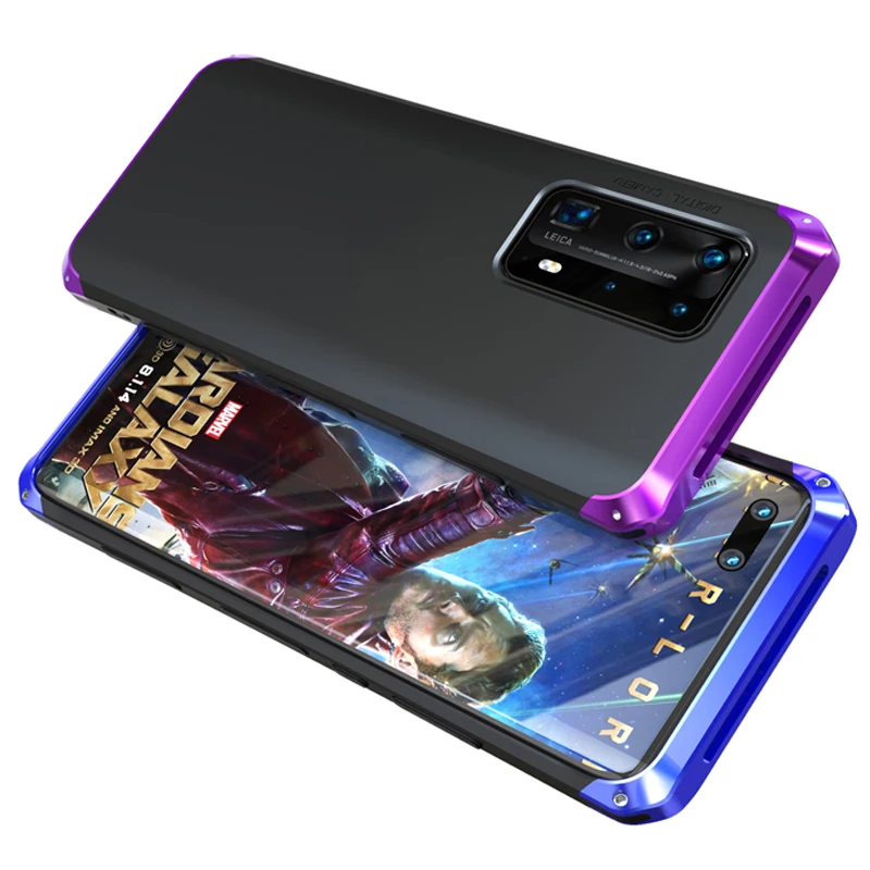 shockproof armor case for huawei mate 30 20 20x p40 p30 pro case hard tpu metal bumper phone cases cover accessories protection free global shipping