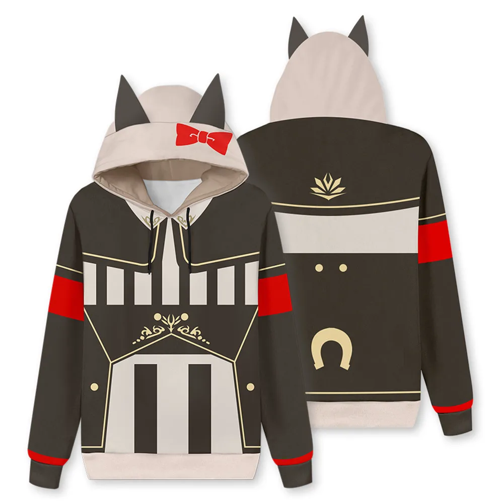 

Anime Uma Musume Pretty Derby Curren Chan Cosplay Hoodie Sweatshirt Jacket Pullover Coat