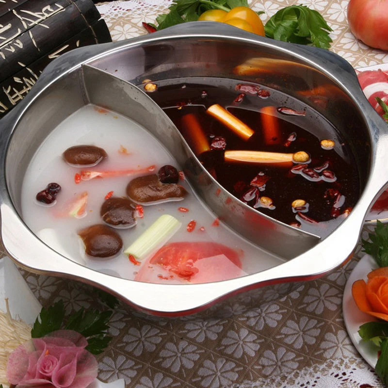 Китайский Чунцин утолщение из нержавеющей стали термо блюдо бассейна