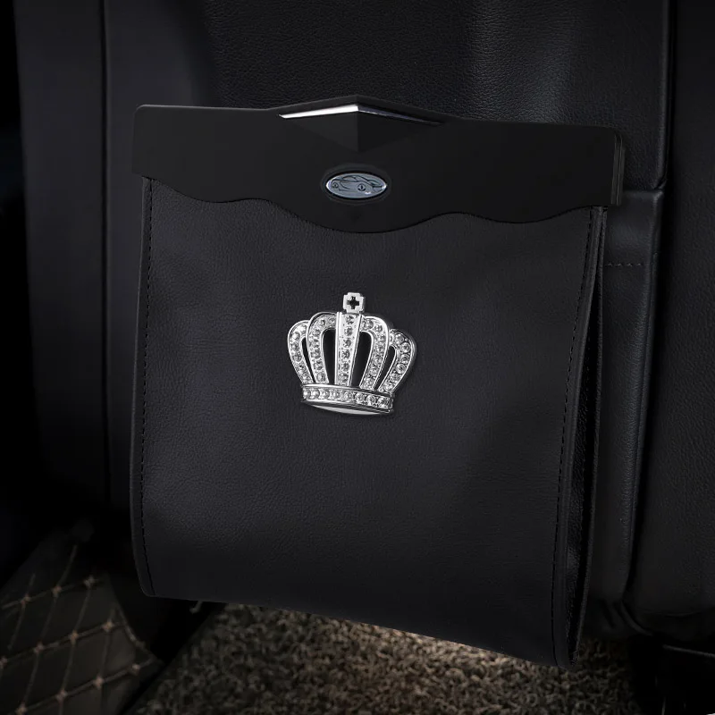 Мусорная корзина Crown на заднее сиденье автомобиля со светодиодной подсветкой |