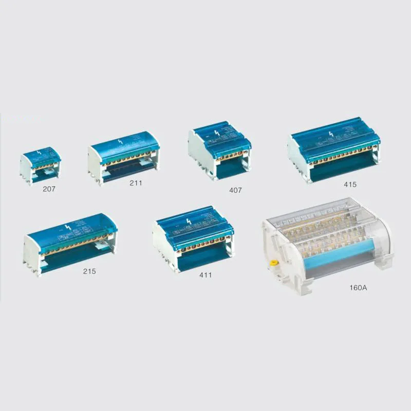 

1PC 207 211 215 Terminal Block Din Rail distribution Box 407 411 415 160A Plastic waterproof junction box