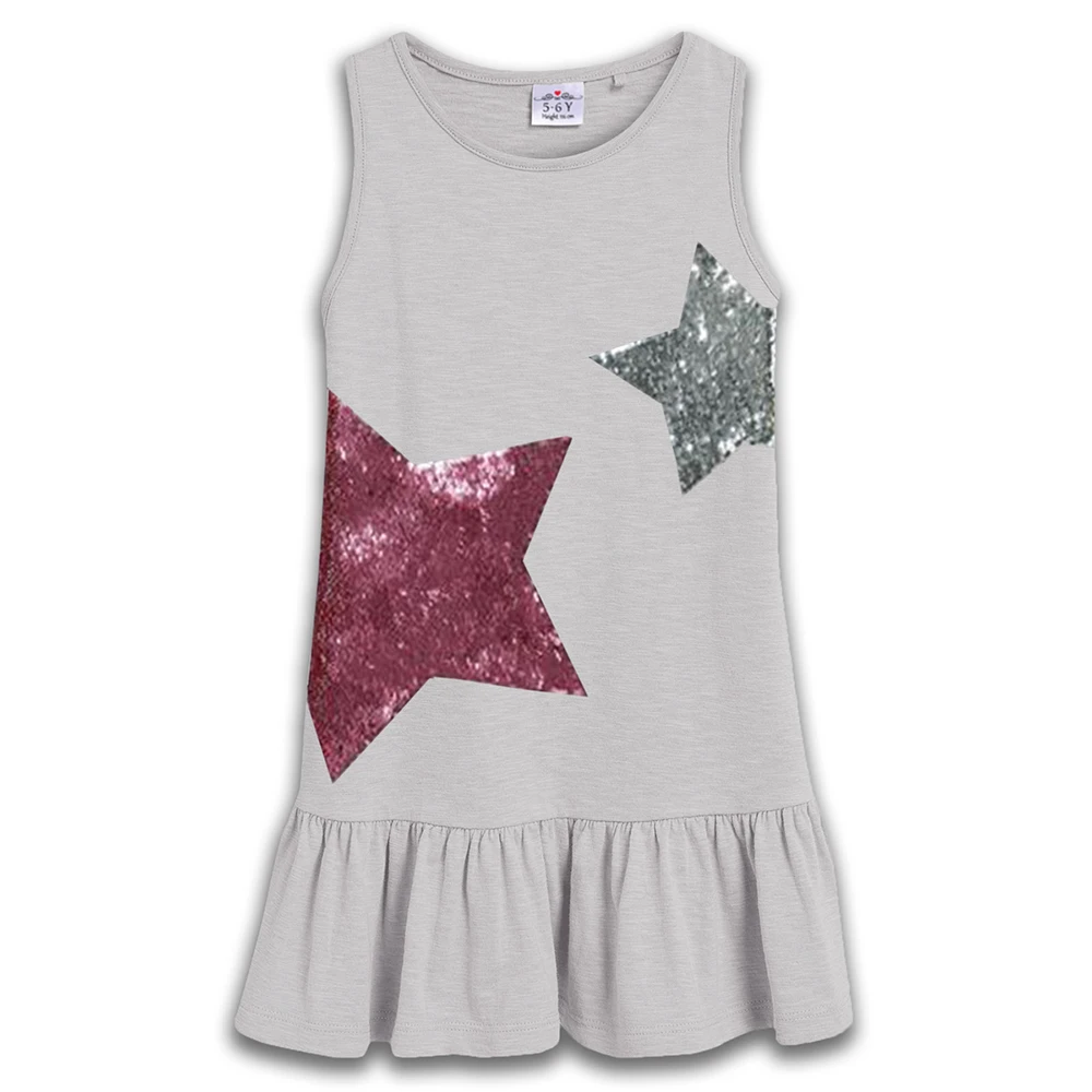 VIKITA 2019 New Brand Summer Girls Dresses Sequined Girl Clothing Princess Dress Children Costume 100% Cotton Kids Clothes | Детская