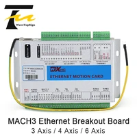 xhc mach3 breakout board 3 4 6 axis ethernet motion control card 2000khz support windows7 10 for cnc enrgaver lathe machine