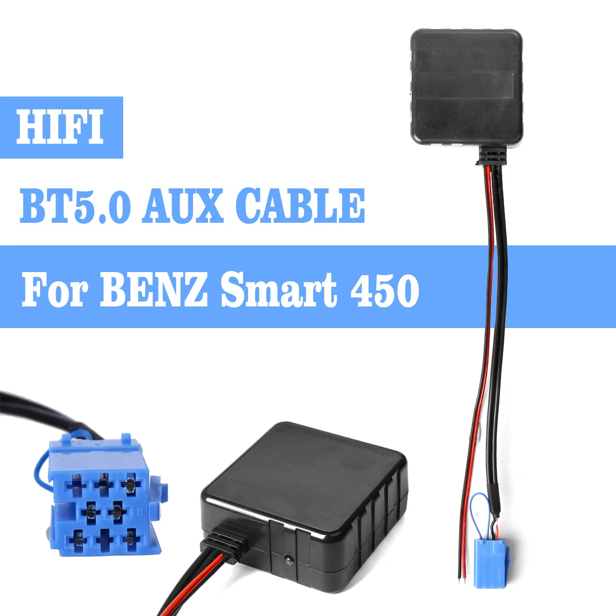 Беспроводной Hi-Fi автомобильный модуль bluetooth AUX кабель аудио музыка стерео радио адаптер для Mercedes для BENZ Smart 450