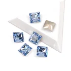 CTPA3bl 4447 Высокое качество Необычные разразы Lt. сапфировые цветные принцессы квадратной формы блестящие камни для 3D фотоаппликаций