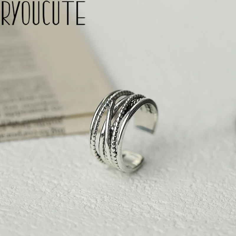 Новинка 100% натуральный серебристый цвет многослойные кольца цепи для женщин