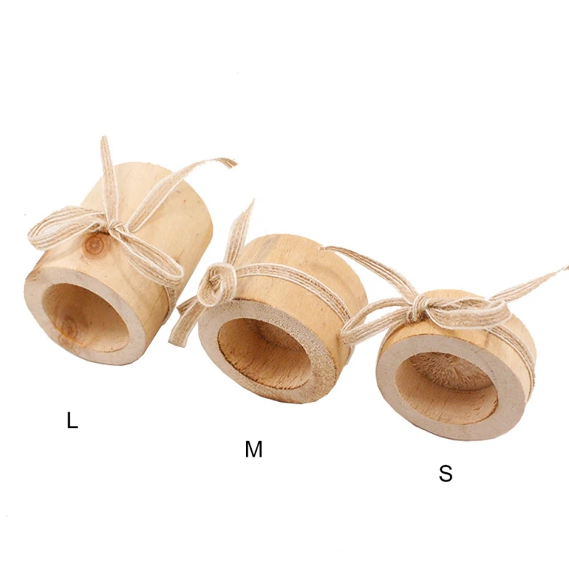 Деревянное свадебное украшение подсвечник мясистое растение маленький