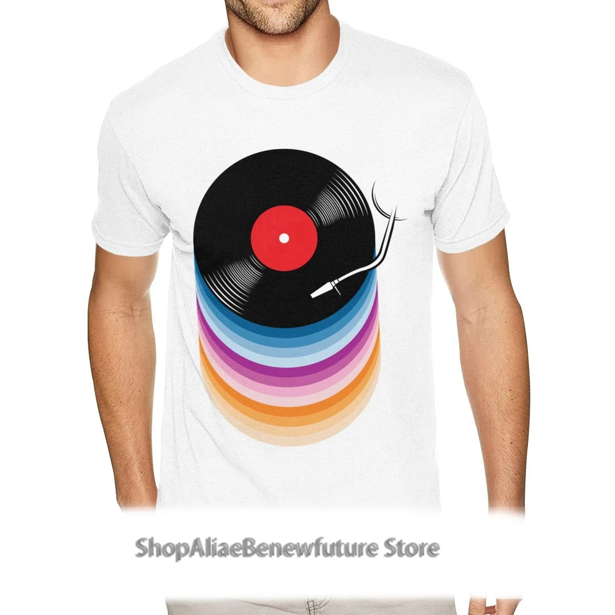 

Big Tall Size Vinyl Music Disk T-Shirts Mens Classic Fashion Short Sleeve High Quality T Shirt Guy Cheap Discount Merch Apparel