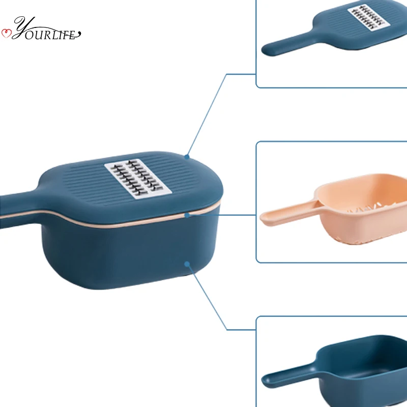 Многофункциональная овощерезка OYOURLIFE 4 в 1 со сливной корзиной кухонная Терка