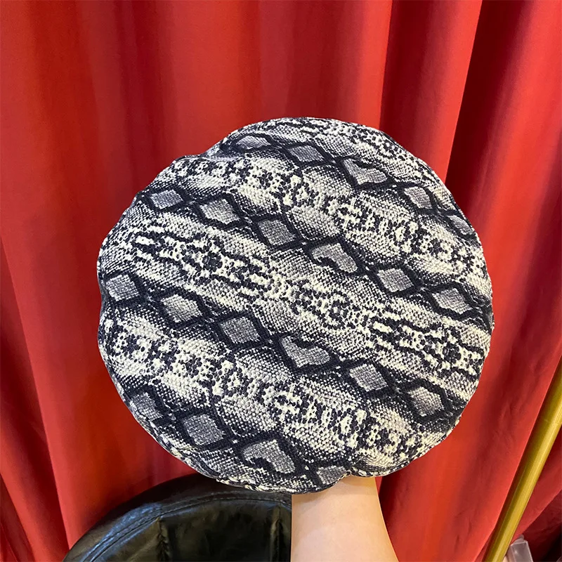 

Женский берет, шапки, весна-осень, новый тренд, кепка газетчика, женская уличная шапка в стиле Харадзюку, леопардовая шапка, персонализирова...