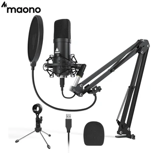 Конденсаторный микрофон MAONO A04 Plus, USB, 192 кГц24 бит, профессиональный микрофон для подкастов, ПК, стриминга, игр, YouTube, ASMR