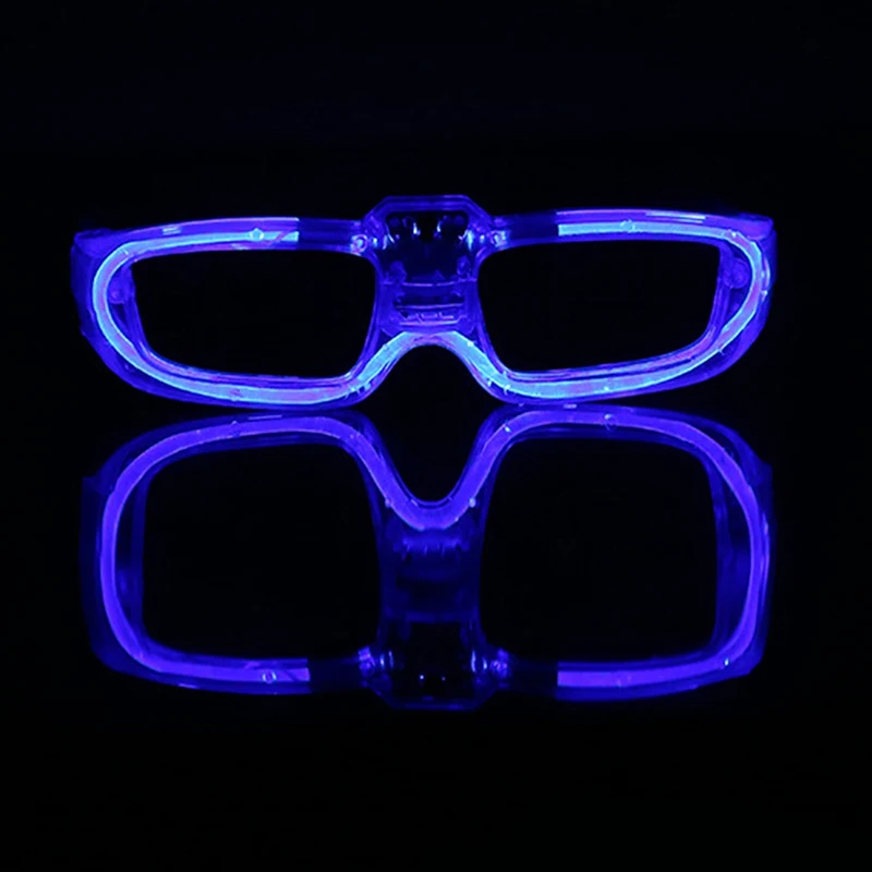 Flashing Glasses EL Wire LED Glow Party Supplies Lighting Novelty Gift Light Festival Luminous Sunglasses | Дом и сад