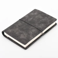 b6 genuine leather notebook elastic band agenda organizer notebooks and journals stationery office bussiness school supplies