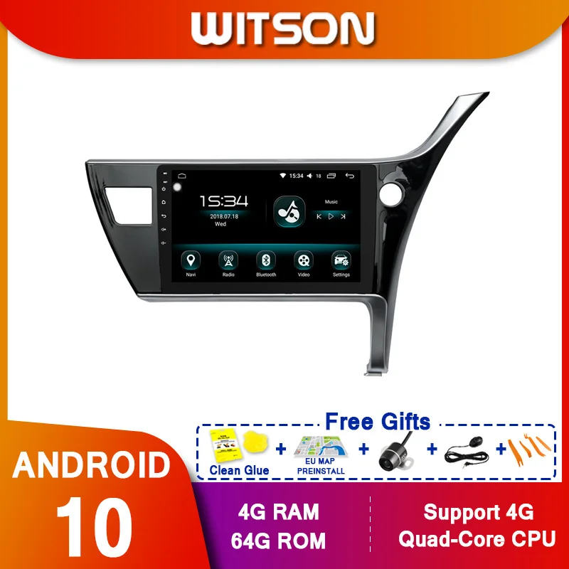 WITSON 10 2 &quotFULL HD сенсорный экран Android Восьмиядерный Автомобильный GPS мультимедийный