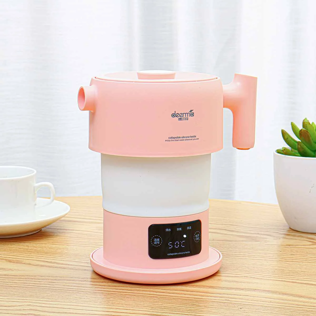 

Electric Kettle Folding Water Kettle 0.6L Mini Handheld Electric Water Flask for Home Outdoor Camping Travel Tea Coffee Kettle