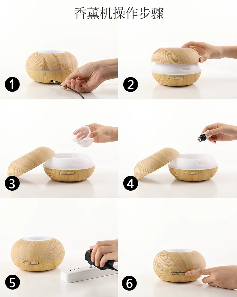 Ультразвуковой увлажнитель воздуха в японском стиле беззвучный держатель для