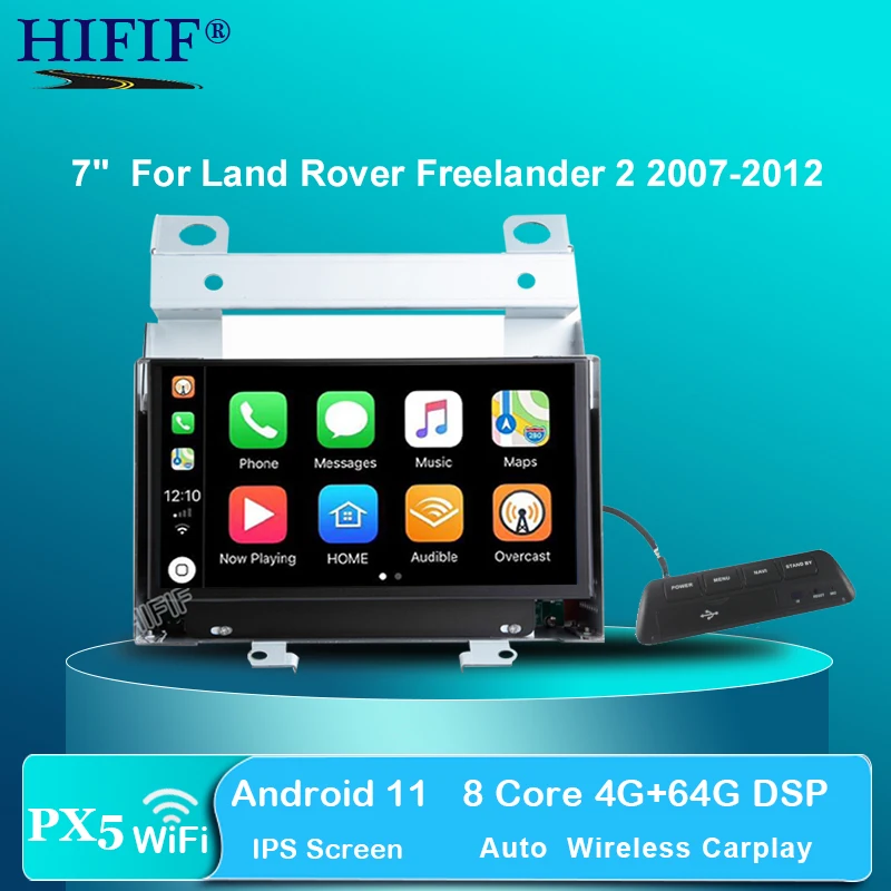 PX5 IPS Android 11 4G RAM Автомобильный GPS Carplay для Land Rover Freelander 2 2007-2012 Радио Стерео навигация