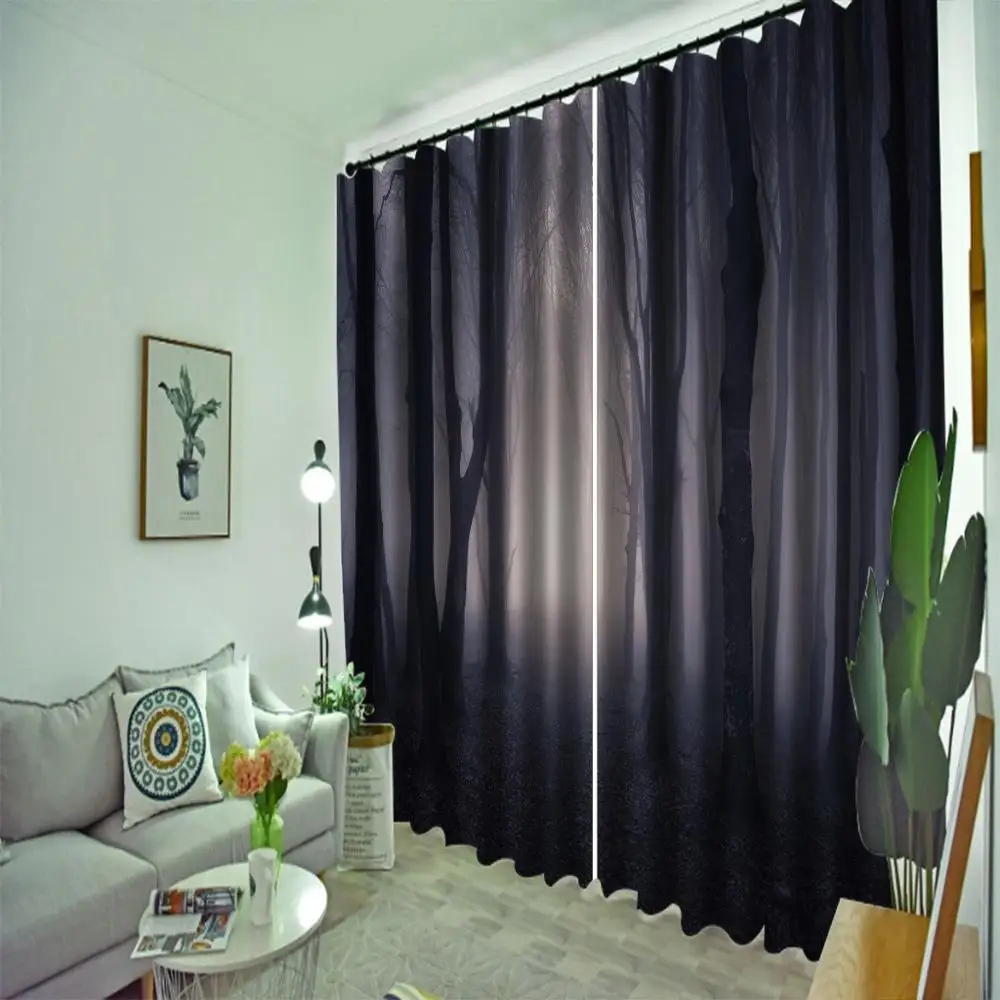 

black forest curtains 3d curtains simple and fresh modern cute cartoon thickening blackout curtains