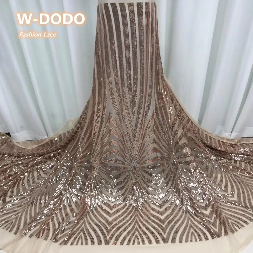 

2020 High Quality French Nigerian Sequins Net African Tulle Mesh Sequence Lace Fabric For Dress 5yards/Lot YL1118
