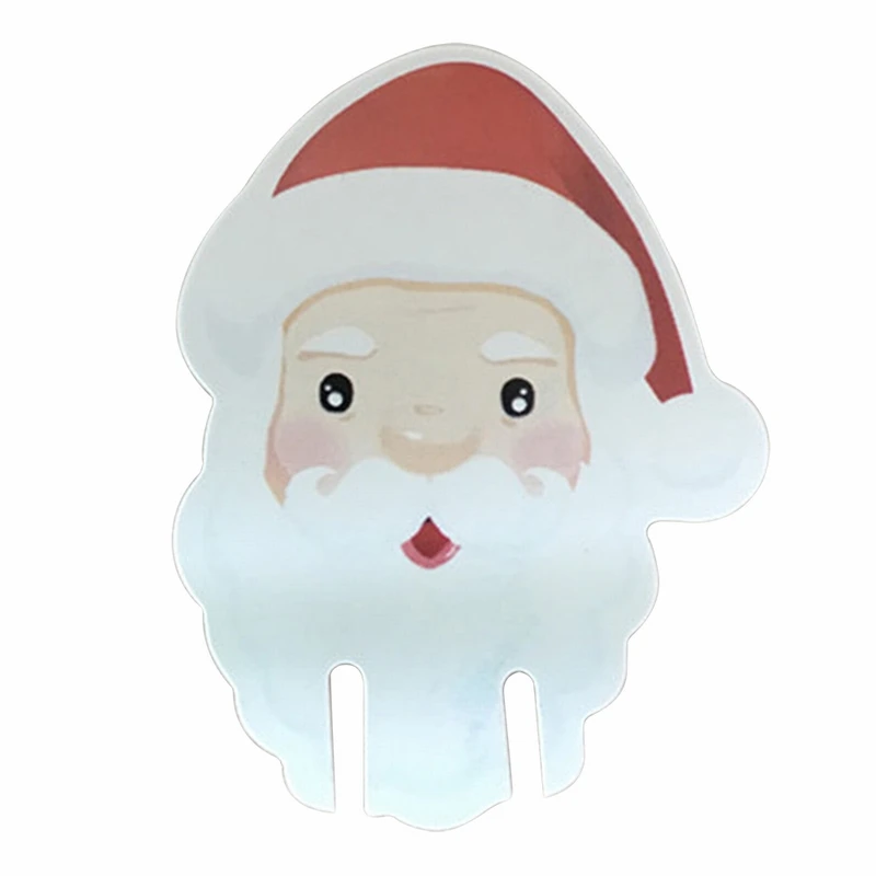 Новинка 10 шт. Новогодняя бумага для бокала вина Рождественская красная шляпа