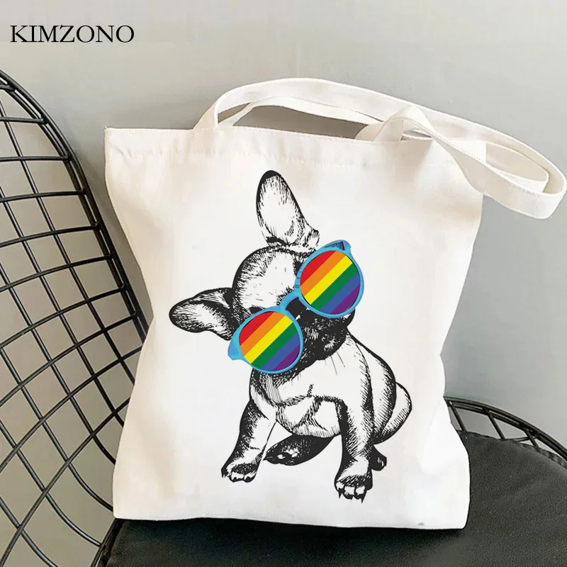 

French Bulldog shopping bag shopper tote shopping jute bag handbag bolsa bag jute sacola boodschappentas cloth cabas