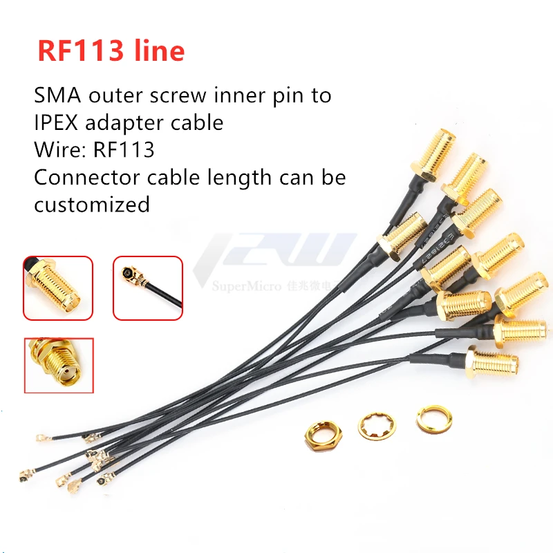 Бесплатная доставка！ 5 шт. Соединительный кабель SMA для uFL / u.FL IPX IPEX RF коаксиальный