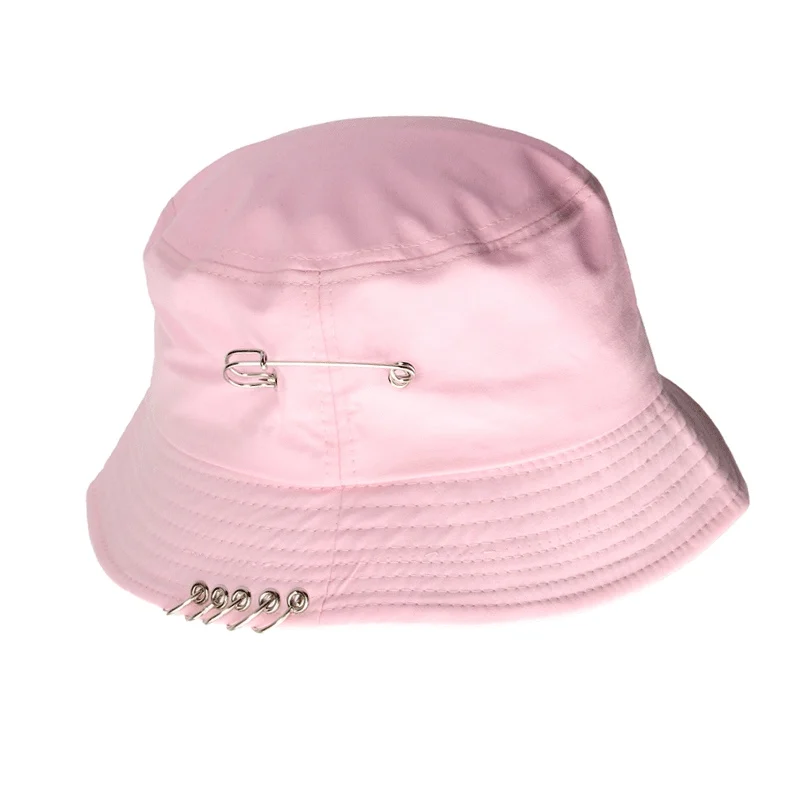 

Unisex Iron Ring Bucket Hat Folding Fishing Cap Fisherman Outdoor Hunting Cool Summer Fashion Solid Color Fishing Sun Hat