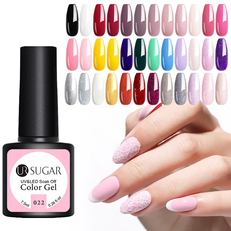 Набор однотонных лаков для ногтей мягкий полуперманентный съемный нижний клей