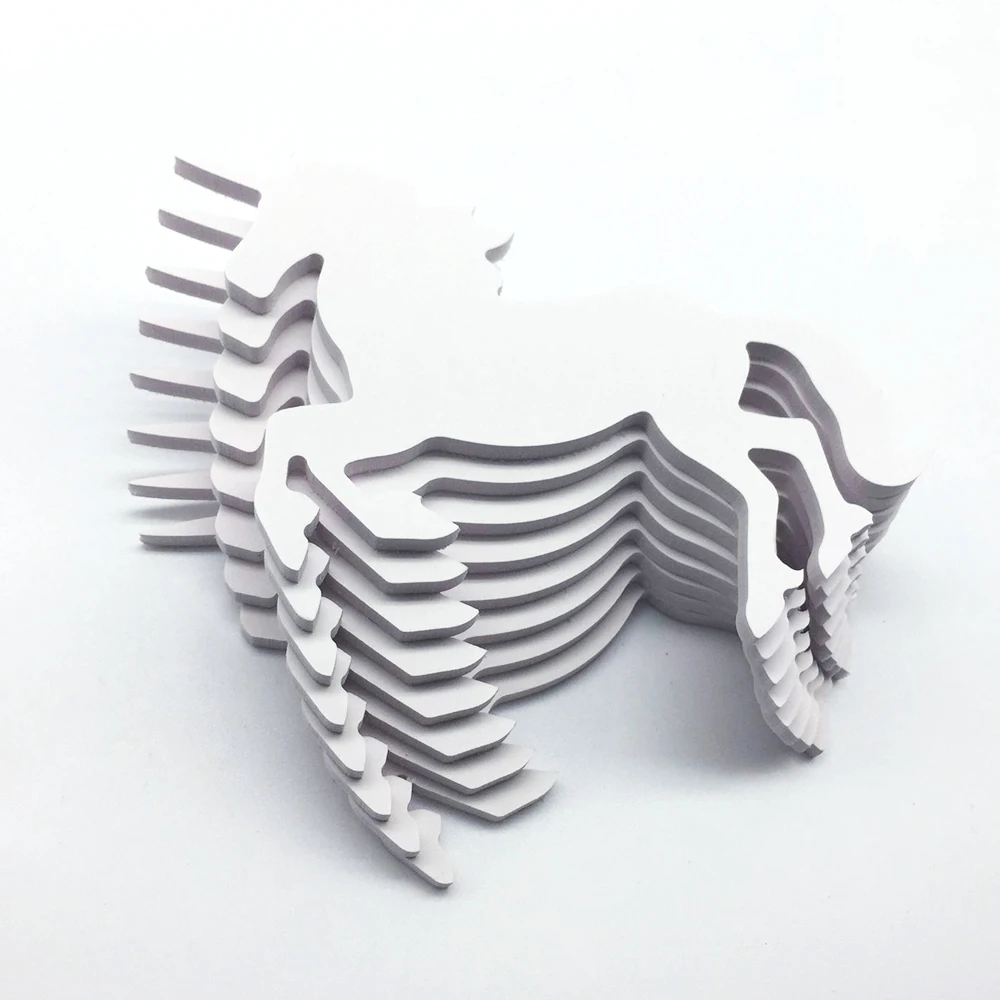 Carveman Ins/Лидер продаж дизайн с рисунком единорога декоративные 3dwall Стикеры