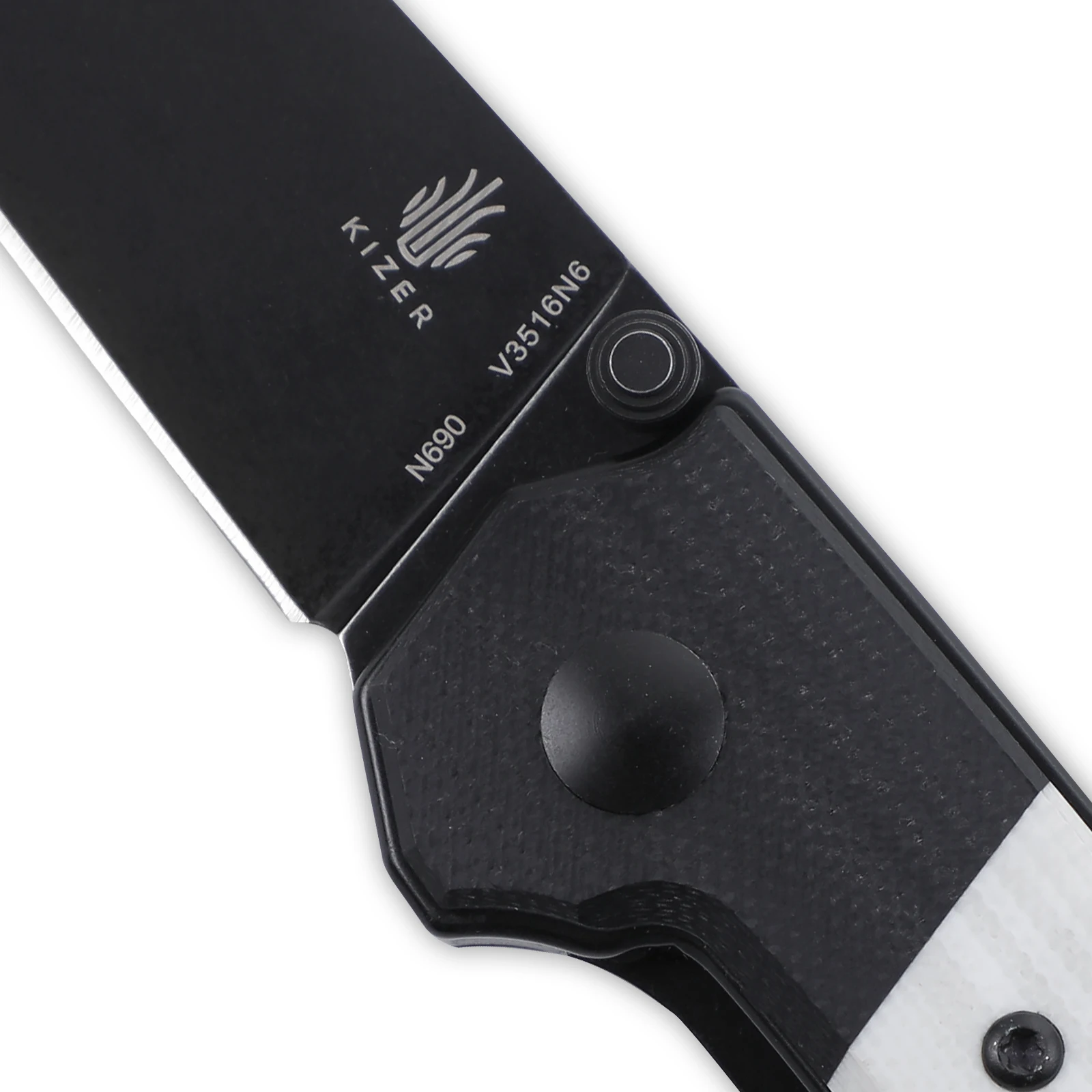 

Kizer Folding Knife V3516N5/N6 Domin Mini 2021 New Stonewashed or Black Blade with G10 Handle Compact Version EDC Knife