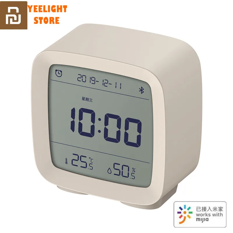 Mi jia ClearGrass 3в1 цифровой термометр с Bluetooth температурой и гигрометром будильник