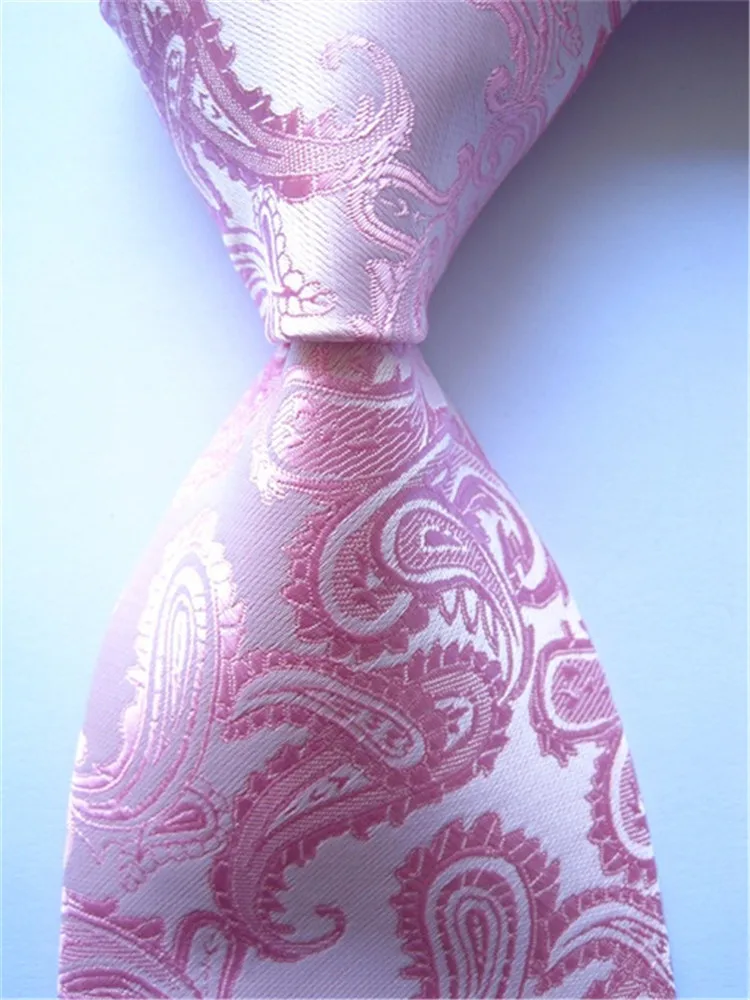 Мужской галстук из жаккардового шелка классический с узором пейсли смешанный