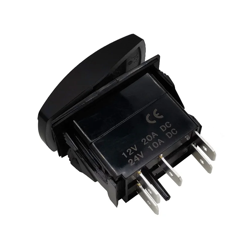 Автобус переключатель для грузовиков с фиксацией Белый LED подсветкой 12V 24V рычаги