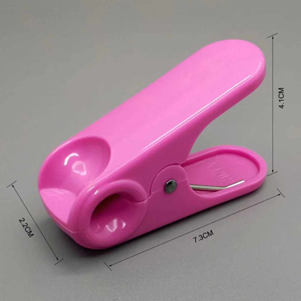 

10Pcs Pinch Clamp ABS Clothespin Peg Food Sealing Clip Snack Bag Sealer for Home Kitchen Office (Sky-blue)