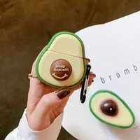 for airpods pro protective cover cartoon avocado apple bluetooth 2 generation earphone silicone personality casing
