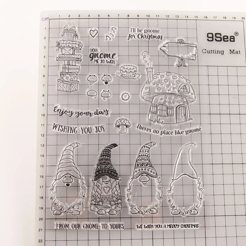 Грибной дом прозрачные штампы и Скрапбукинг Новые поступления Рождественские